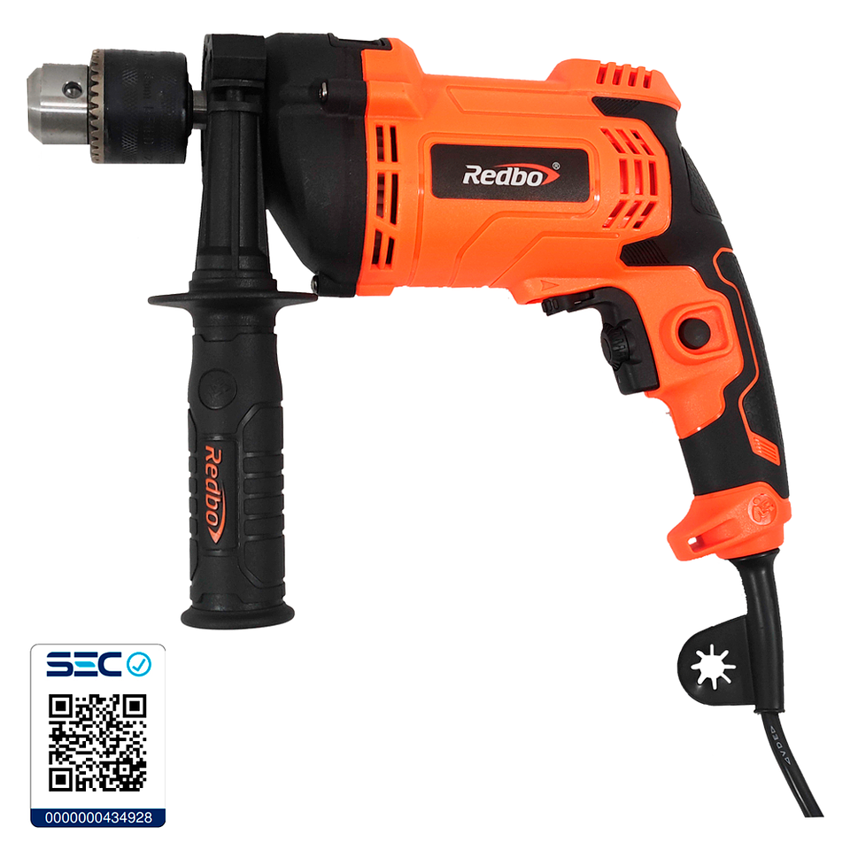 Taladro Eléctrico Redbo ED 1050-13I (1050W, Mandril 13mm) + Accesorios 3