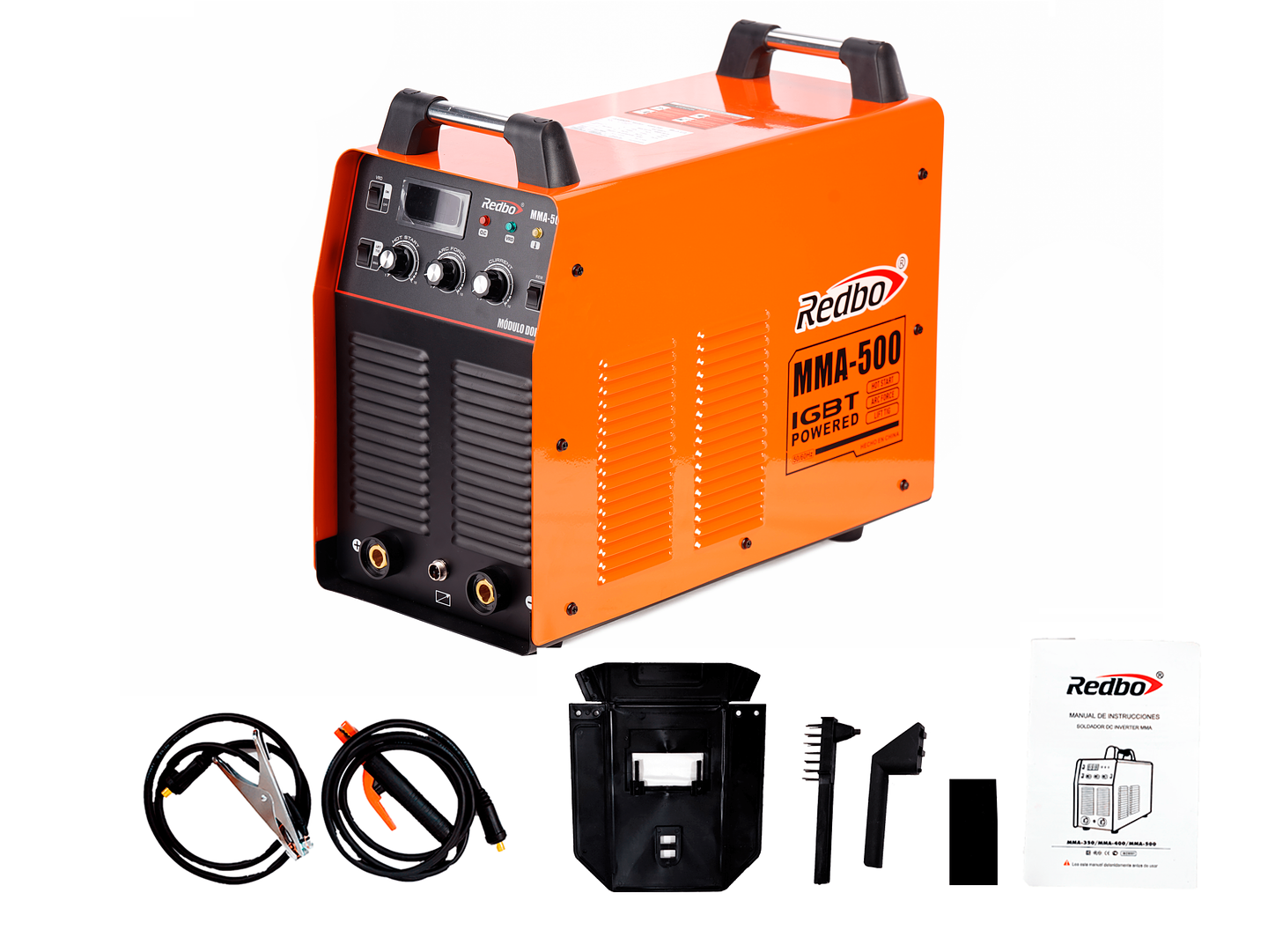 Soldadora Inverter Industrial Trifásica Redbo MMA-500 (420A, 380V, IGBT, Función VRD y Ajuste Manual) 2