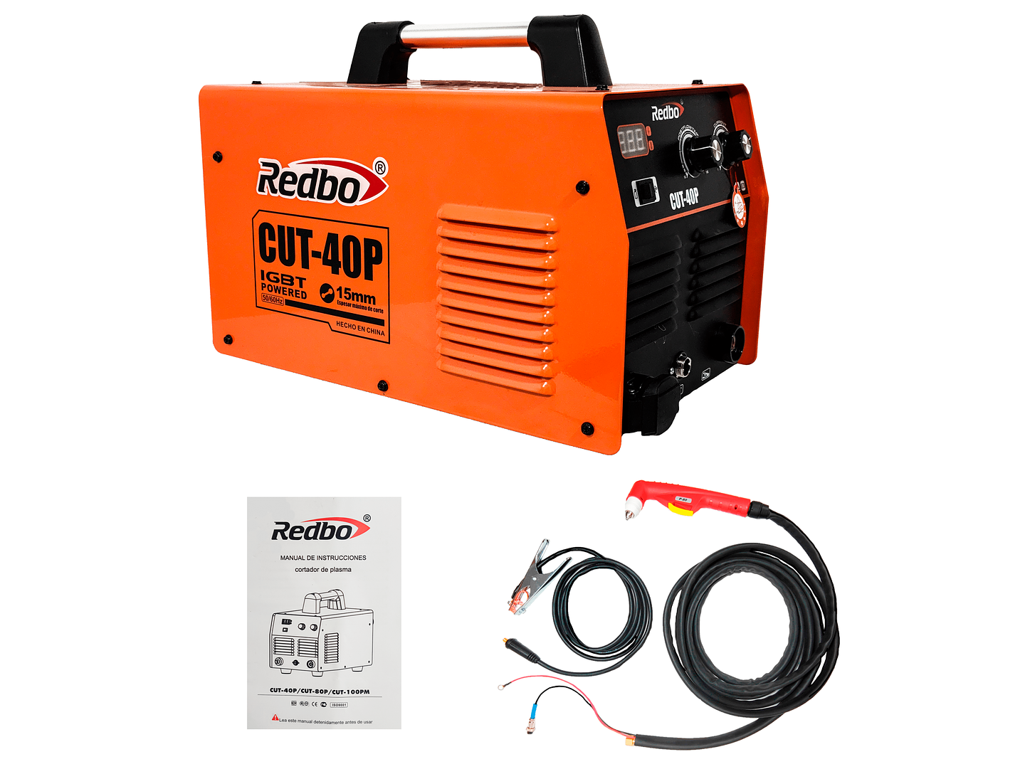 Cortadora de Plasma Inverter Redbo CUT-40P (40A, Arco Piloto, Bomba de Aire Incorporada) 2