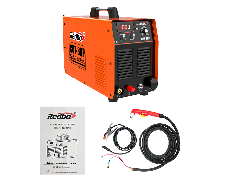 Cortadora de Plasma Industrial Redbo CUT-80P (80A, 380V, Bomba de Aire Incorporada) 2
