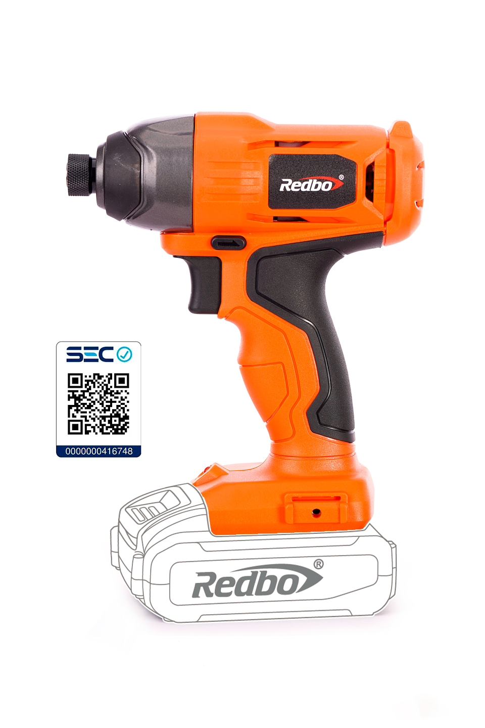 Atornillador de Impacto Inalámbrico Redbo SD 21V-10I 21V (Solo Herramienta - Sin Batería) 1
