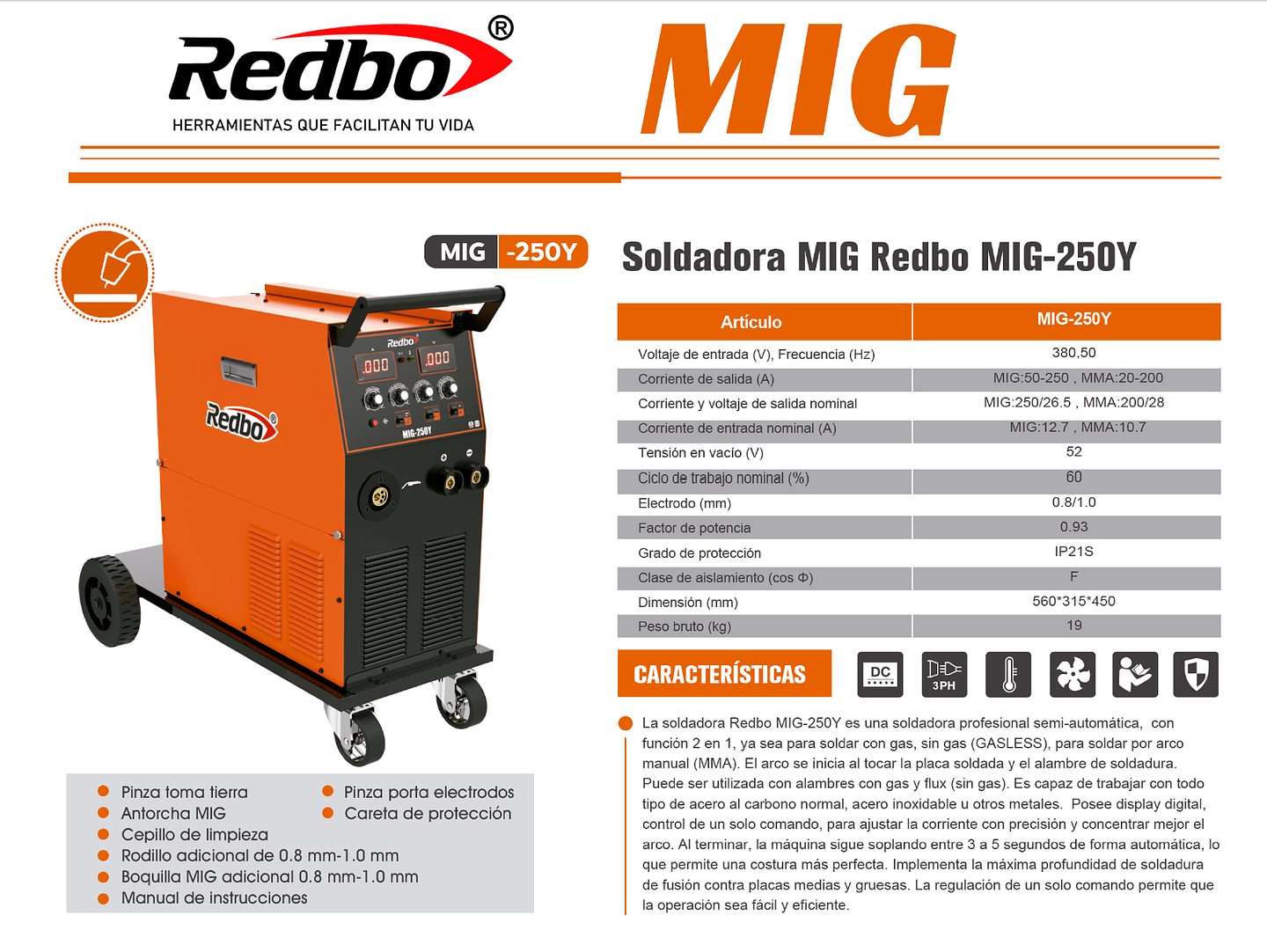 Soldadora MIG-250Y 4