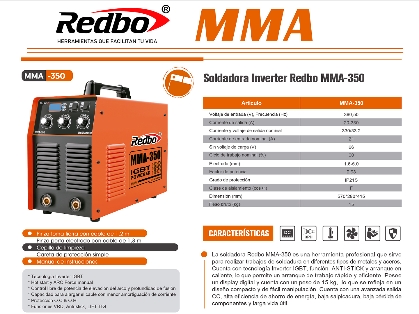 REDBO MMA-350逆变焊机 4
