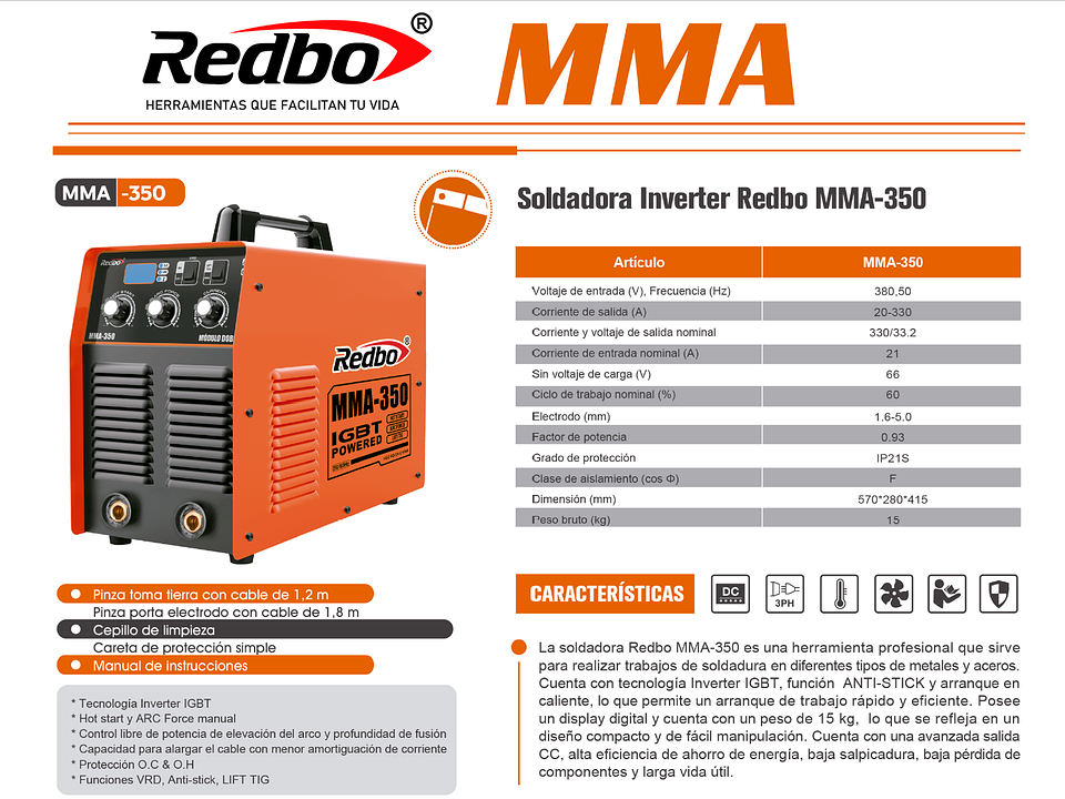 REDBO MMA-350逆变焊机 4