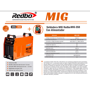Soldadora REDBO MIG-350