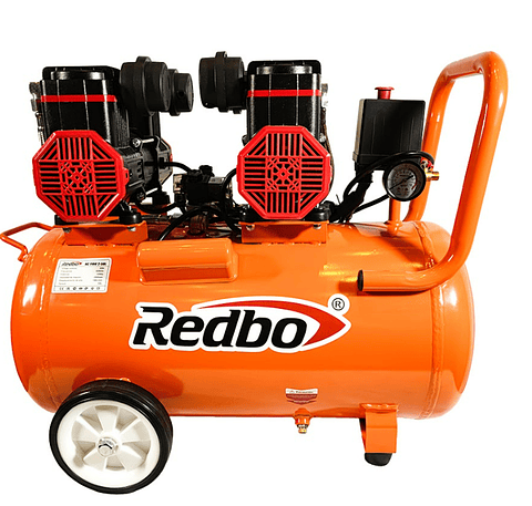 Compresor de aire silencioso libre de aceite AC 1100*2-50L