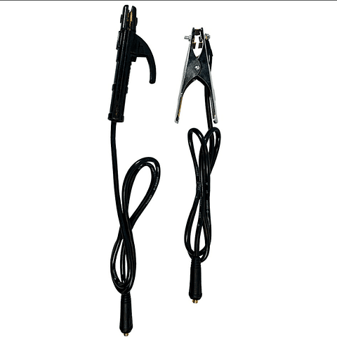 KIT CABLES ARCO MANUAL (INCLUYE PINZA PORTA ELECTR. Y TOMA TIERRA)