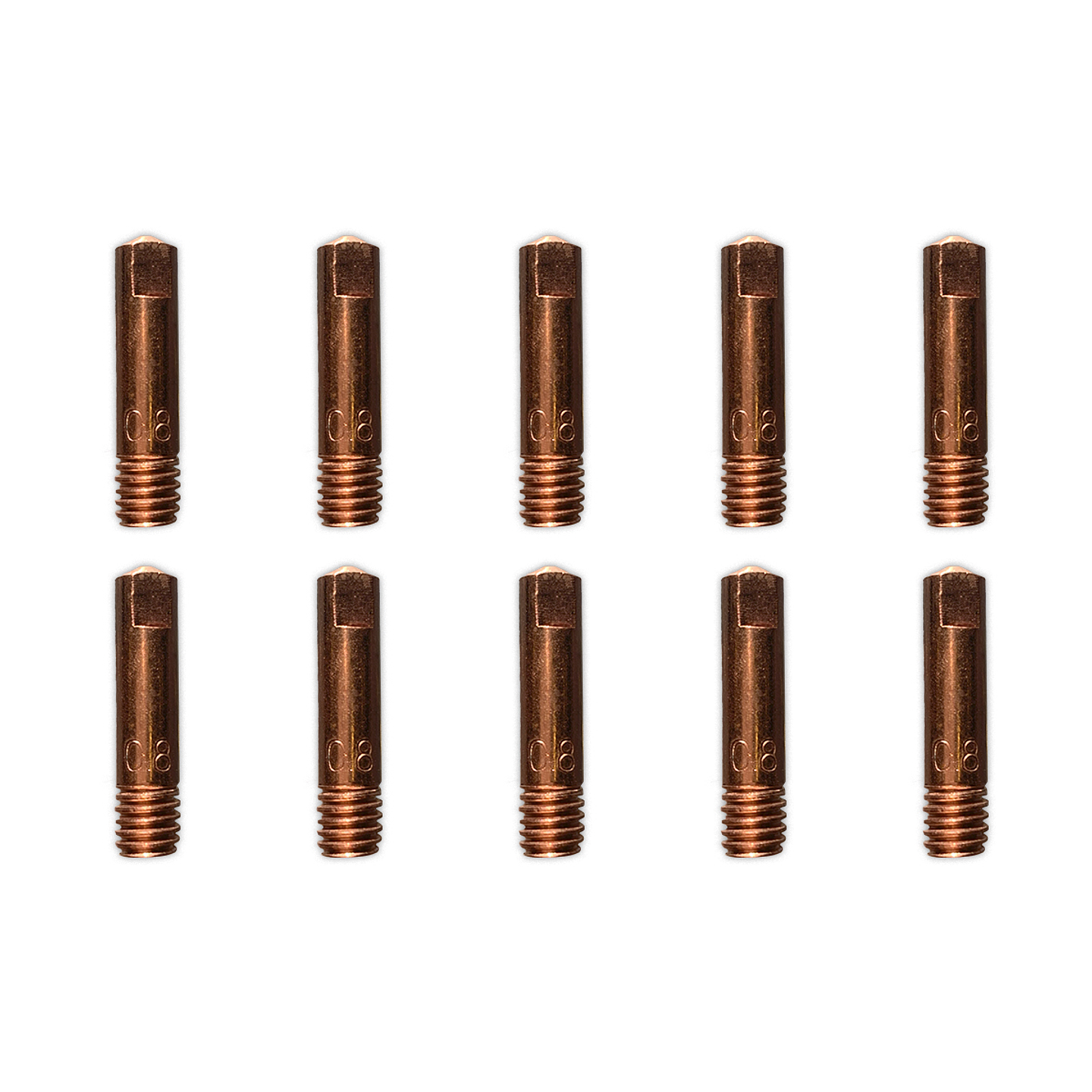 Kit 10 uni. boquillas de contacto 0,8 mm REDBO 1