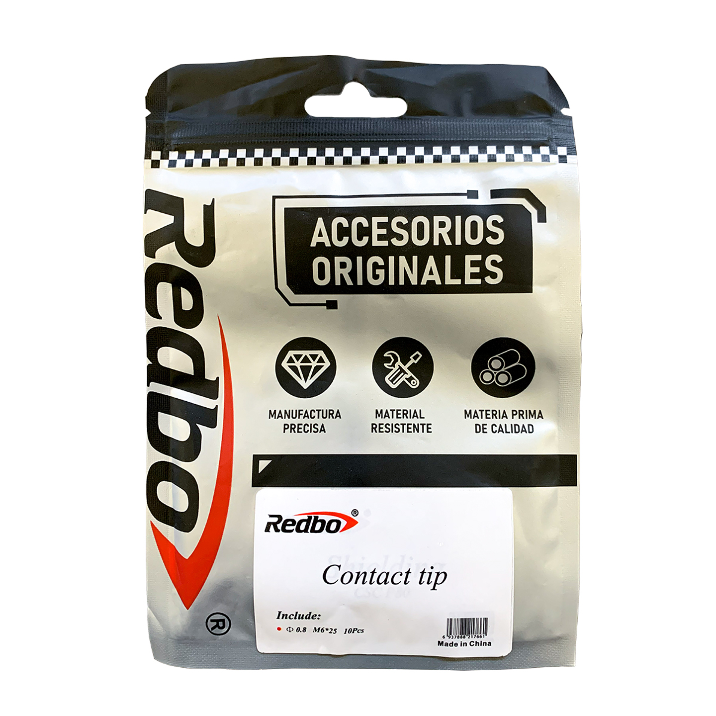 Kit 10 uni. boquillas de contacto 0,8 mm REDBO 3