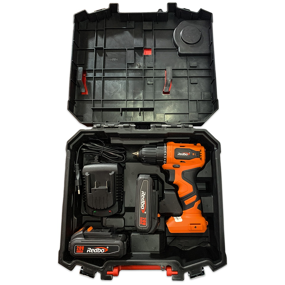 Kit Taladro Inalámbrico CD 21V-10B + 2 Baterías BA 21V-2.0 Ah + Cargador de Base BC 21.5 -2.4A + Brocas y Accesorios con Maletín de Transporte 3