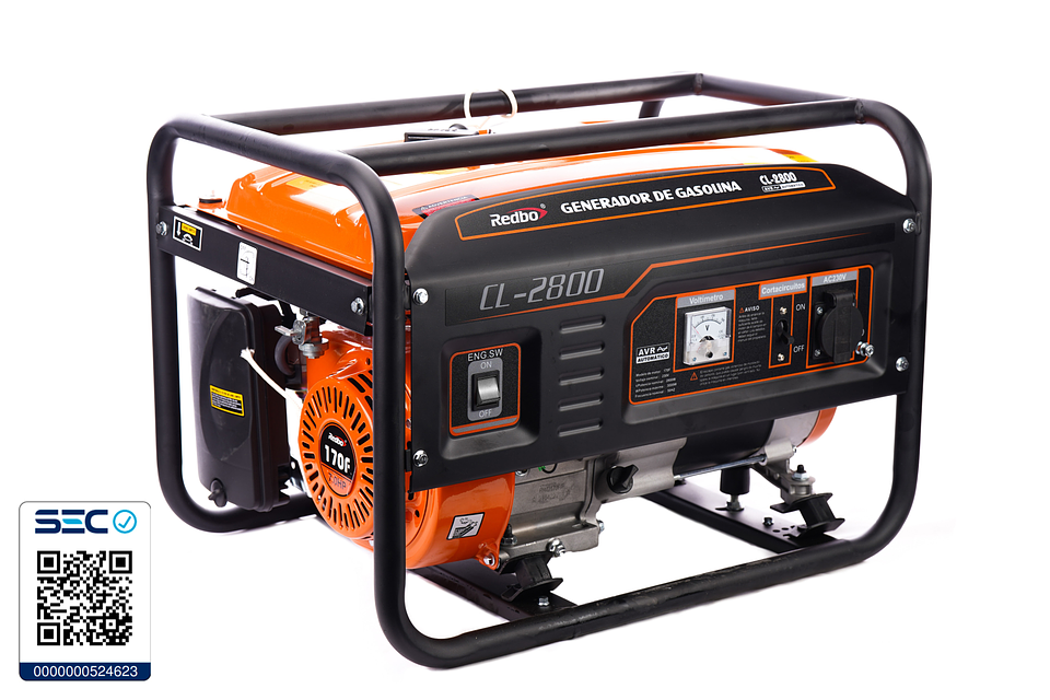 Generador Eléctrico Monofásico Redbo CL-2800 (3.0 kW Máx, Motor OHV 212cc) 2