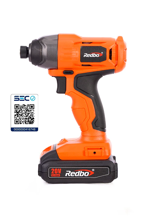 Pack Atornillador de Impacto Inalámbrico Redbo SD 21V-10I (1/4", 100 Nm) + Batería 3.0Ah y Cargador