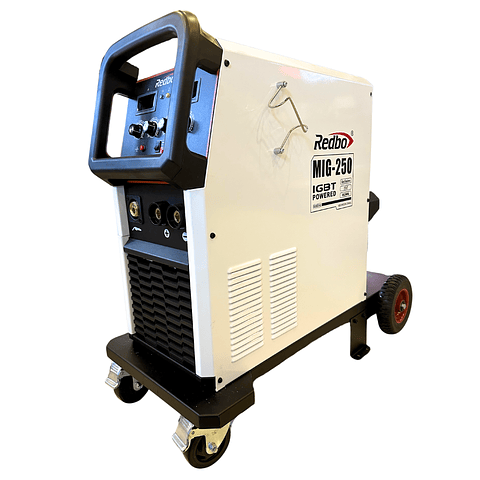 Soldadora Inverter Industrial Redbo MIG-250 Mono (250A, 3 en 1, 220V) + Rollo Alambre 15Kg de Regalo