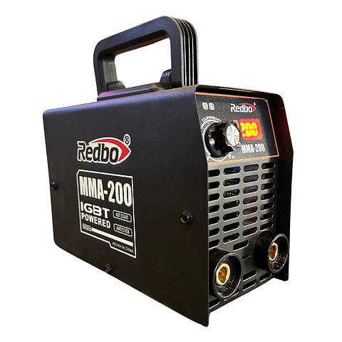Soldadora Inverter REDBO MMA-200 NEGRA