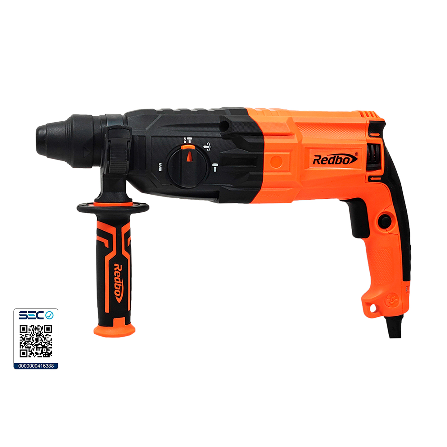 Rotomartillo Eléctrico Redbo RH 800-26 (800W, 3.0 Joules) + Maleta y Accesorios 2