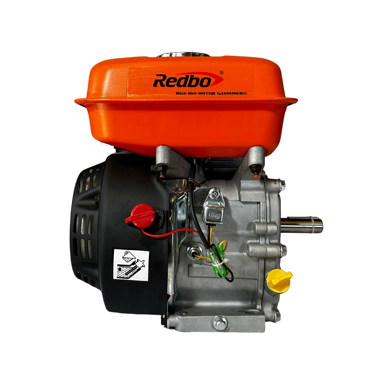 Motor de Gasolina Estacionario Redbo RGX-160 (5.5 HP, 163 cc, Eje Horizontal) 3