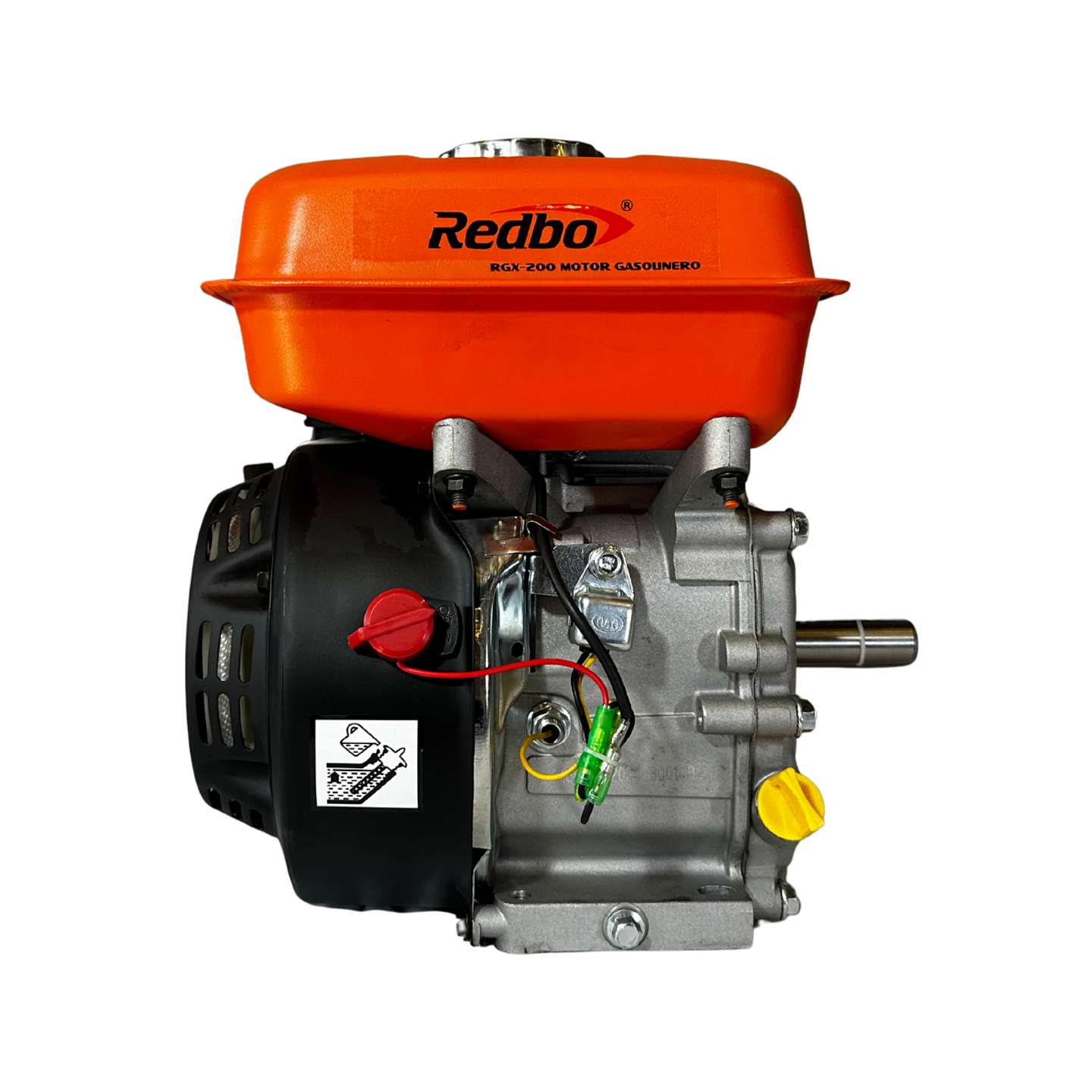 Motor de Gasolina Estacionario Redbo RGX-200 (6.5 HP, 196 cc, Eje Horizontal) 3