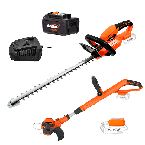 Pack cortaseto inalambrico + Bateria 3.0 ah + cargador base  y "orilladora inalambrica de regalo"