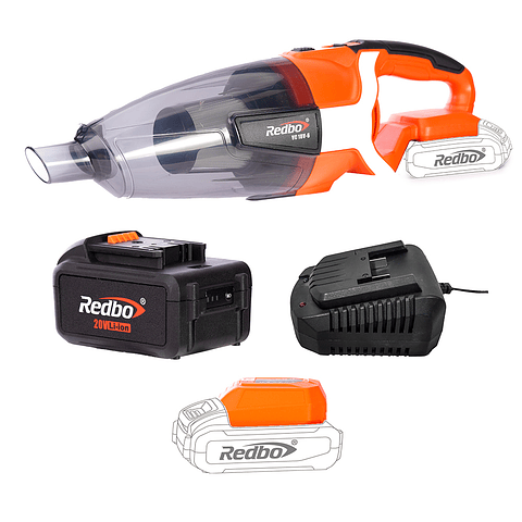 Pack Aspiradora Inalámbrica VC 18V-6 +  Batería 3 ah + Cargador de Base Redbo
