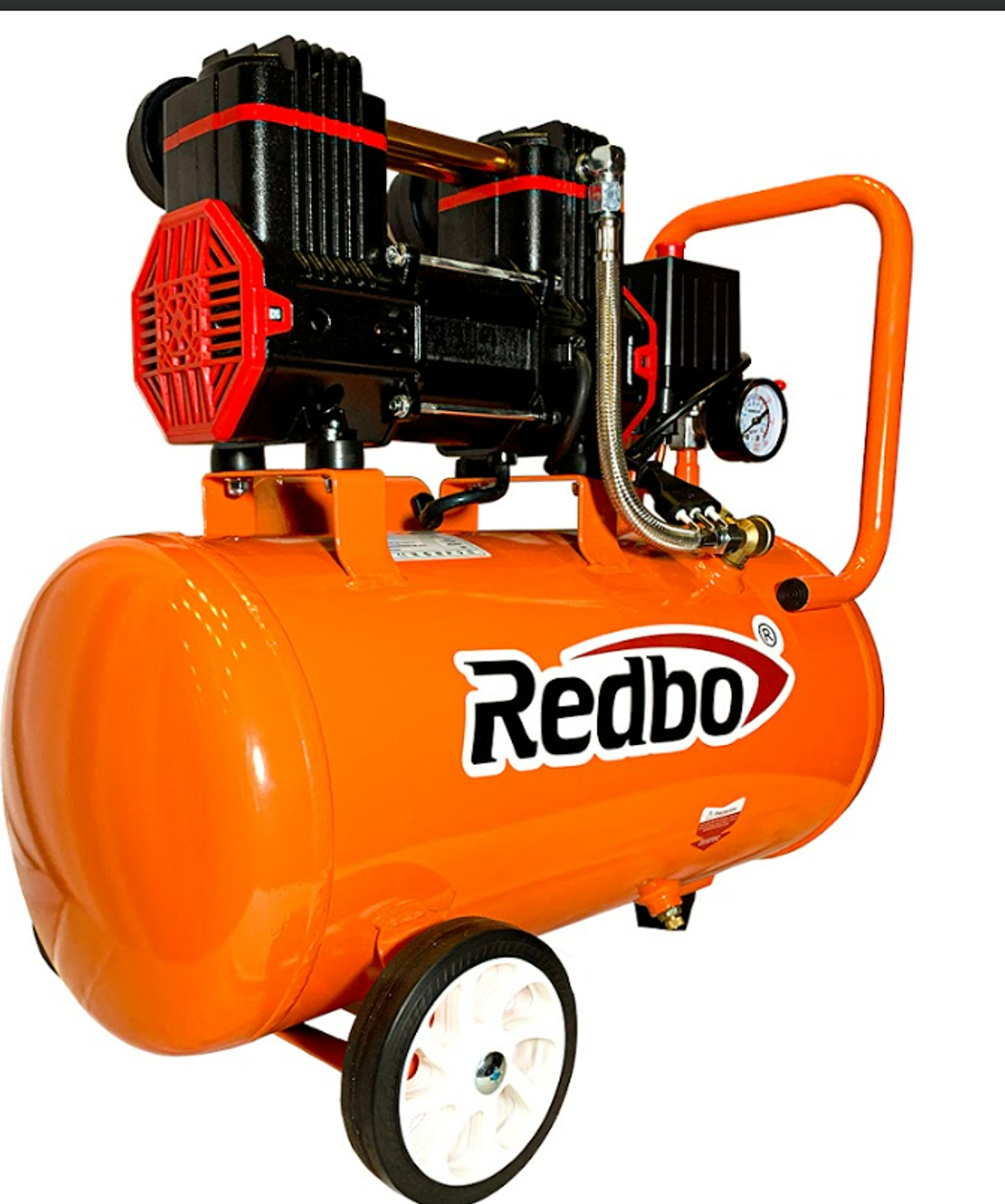 Pack Compresor de Aire Silencioso Redbo AC 1100*1-25L (2 HP, Libre de Aceite) + Kit Neumático 5 Piezas 4