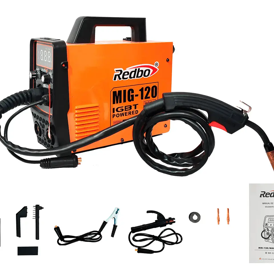 Soldadora Inversora Redbo MIG-120 3 en 1 (MIG/MMA/TIG) 120A (Solo Equipo) 3