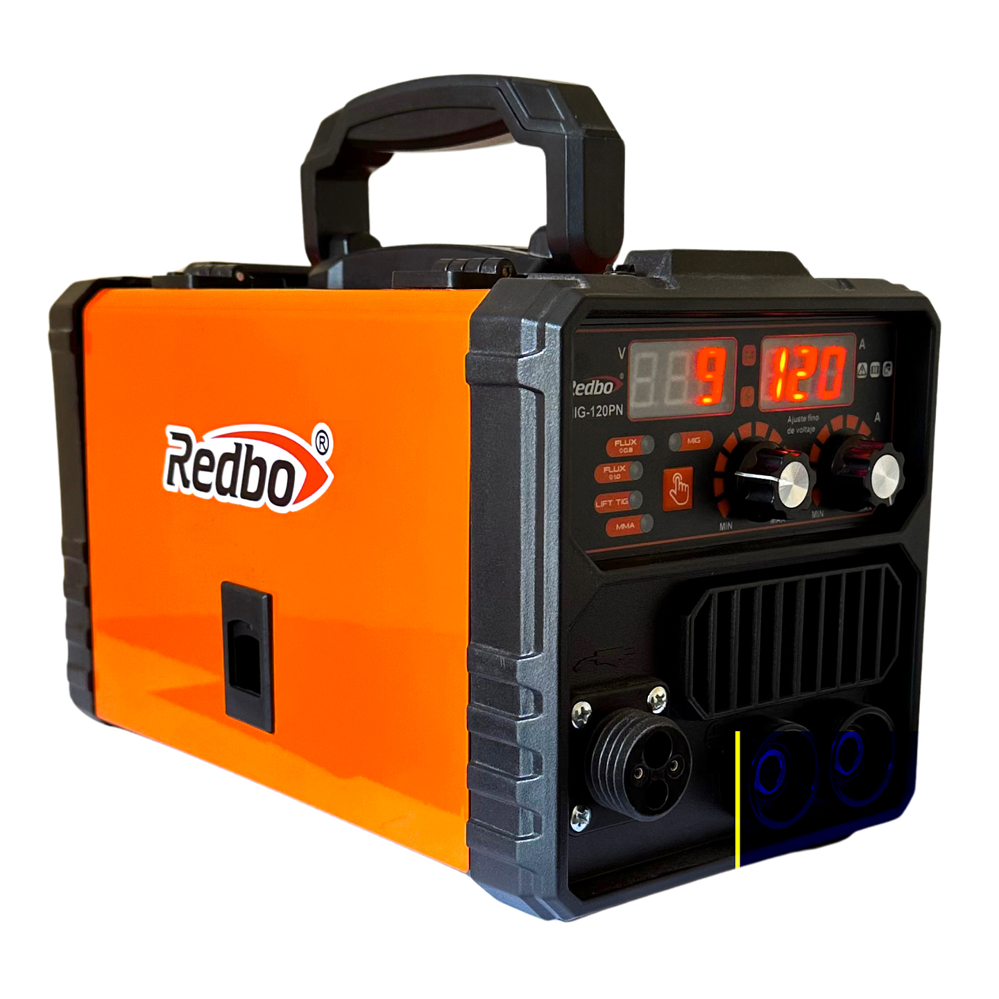 Soldadora Inverter Multiproceso Redbo MIG-120PN (120A, 2 en 1: MIG Con/Sin Gas y Arco Manual) 1