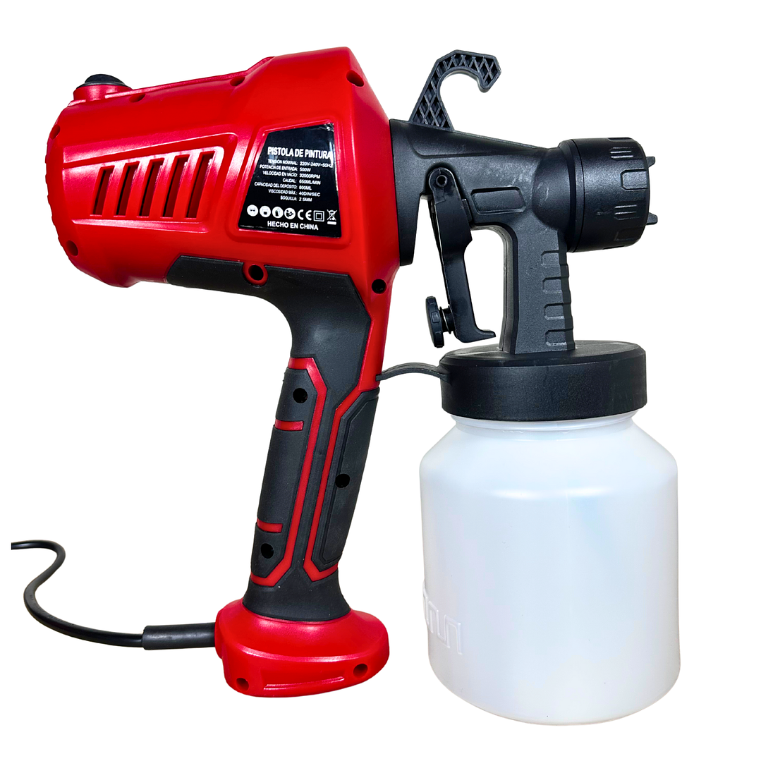 Pistola Eléctrica Para Pintar 500w 800ml 3