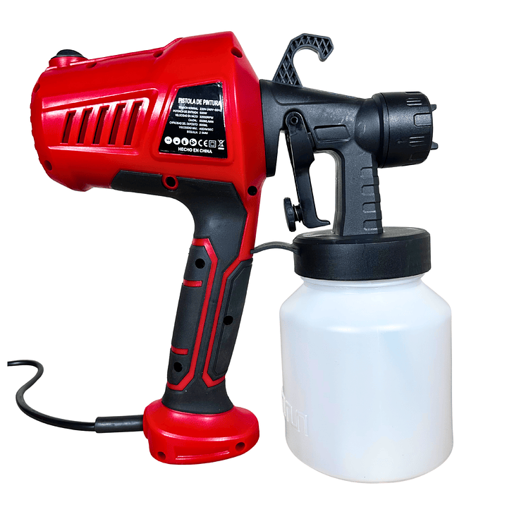 Pistola Eléctrica Para Pintar 500w 800ml 3