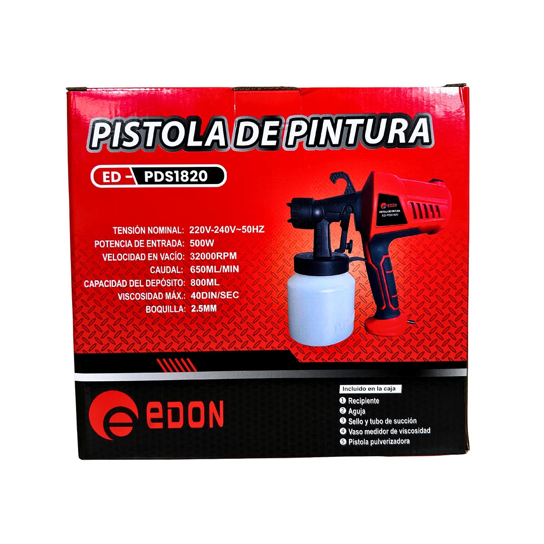 Pistola Eléctrica Para Pintar 500w 800ml 4