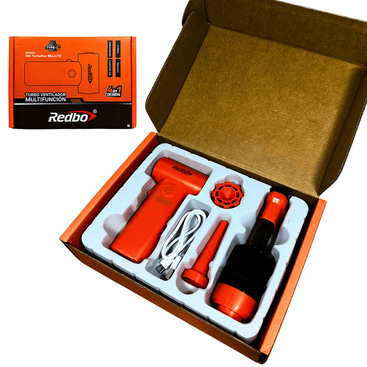 Mini Aspiradora Sopladora Inalámbrica 2en1 recargable TurboFan   1