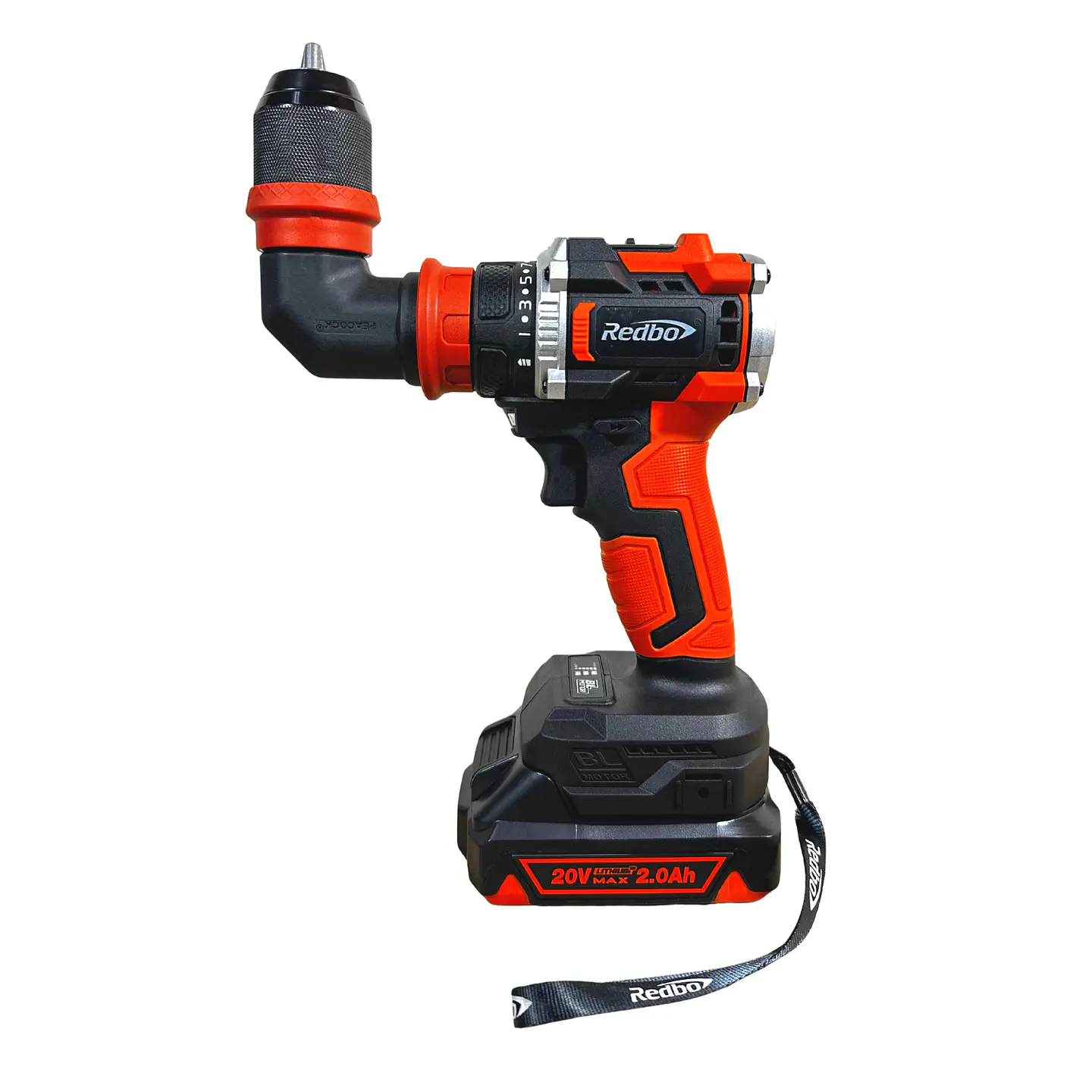 Taladro Atornillador Inalámbrico Redbo 20V Brushless Multi-Cabezal (RB-20PBLSS PLUS) + 2 Baterías y Accesorios 6