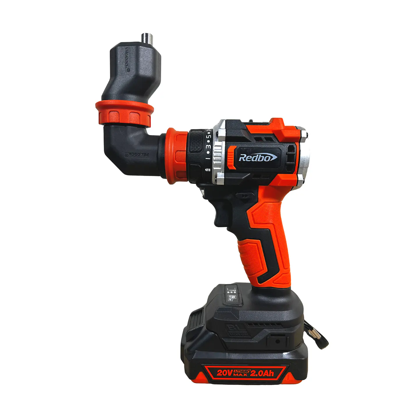 Taladro Atornillador Inalámbrico Redbo 20V Brushless Multi-Cabezal (RB-20PBLSS PLUS) + 2 Baterías y Accesorios 7