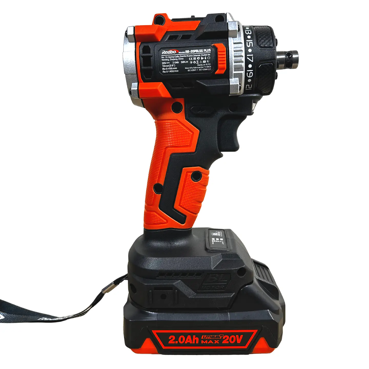 Taladro Atornillador Inalámbrico Redbo 20V Brushless Multi-Cabezal (RB-20PBLSS PLUS) + 2 Baterías y Accesorios 2