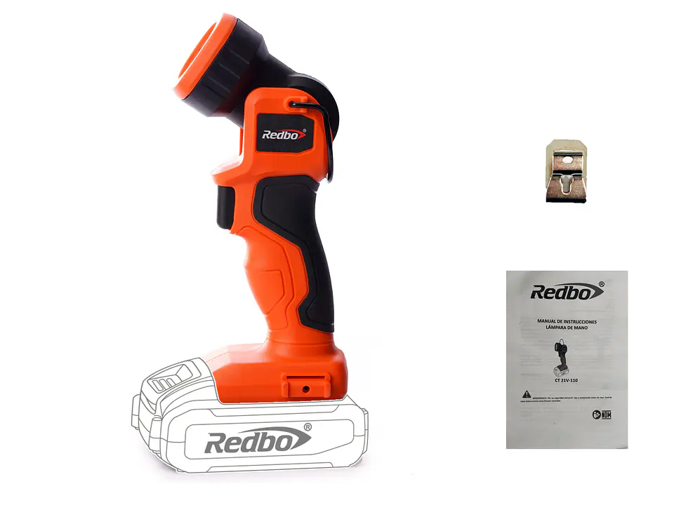 Linterna inalámbrica REDBO CT 21V-110+ Cargador + Batería de 2.0 ah  2