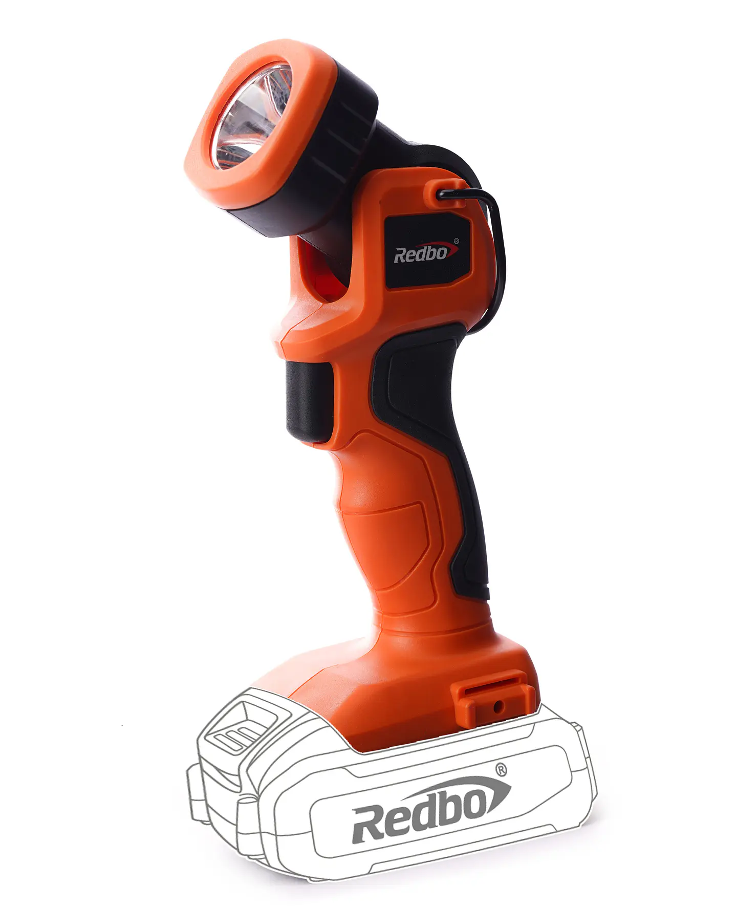 Linterna inalámbrica REDBO CT 21V-110+ Cargador + Batería de 2.0 ah  1