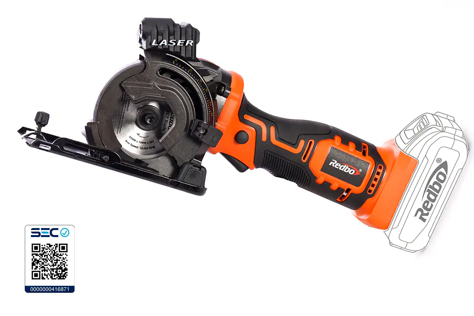 Pack Mini Sierra de Inmersión Inalámbrica Redbo PS 21V-89 (21V) + Batería 2.0Ah, Cargador y Disco Extra 1