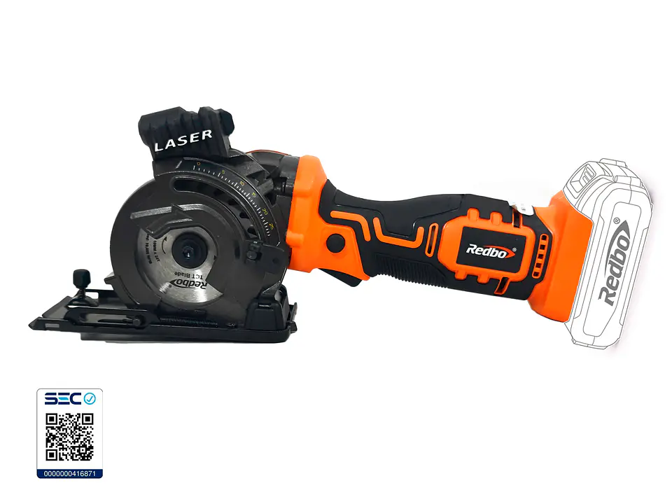 Pack Mini Sierra de Inmersión Inalámbrica Redbo PS 21V-89 (21V) + Batería 2.0Ah, Cargador y Disco Extra 3