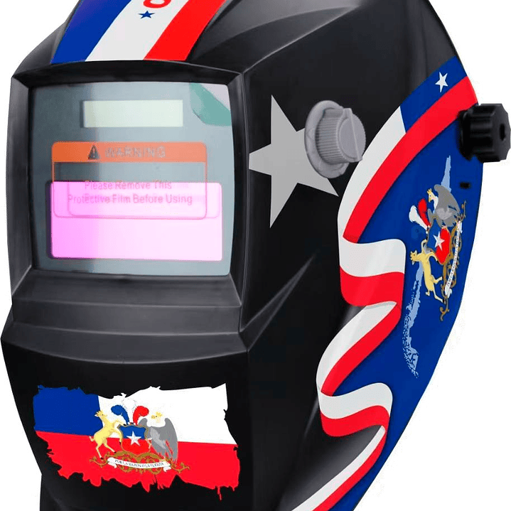 Máscara Negra Fotosensible  RB-LY-33 bandera de chile 1