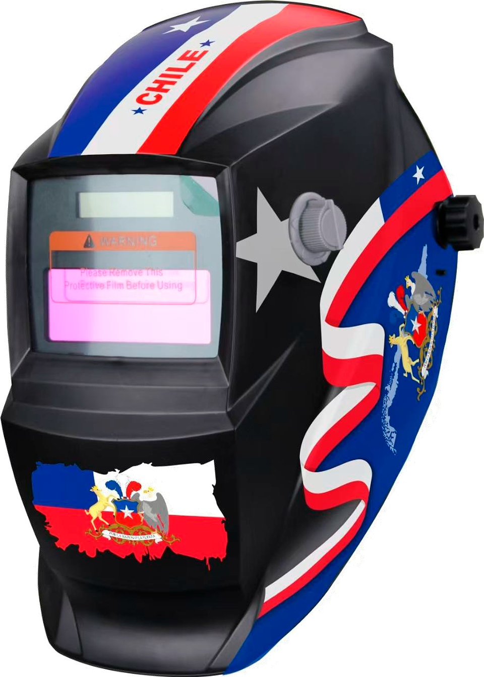 Máscara Negra Fotosensible  RB-LY-33 bandera de chile 1
