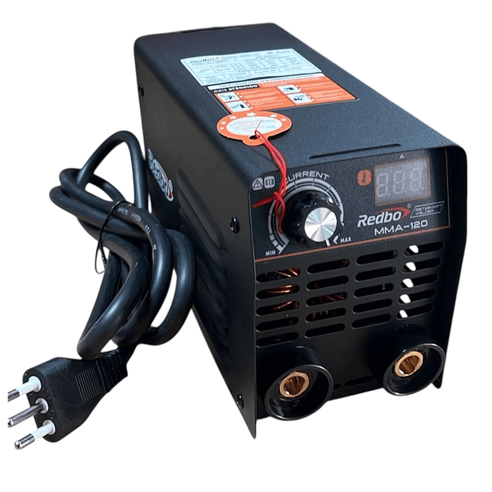 Soldadora Inverter Portátil Redbo MMA-120 Negra (120A, Arco Manual IGBT, Anti-Stick y Hot Start) 1