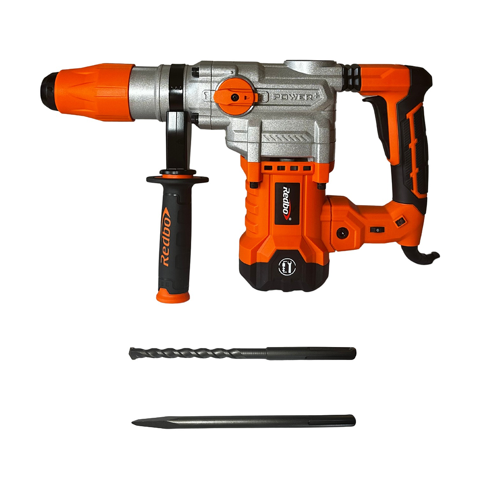 Rotomartillo Industrial Redbo RH1600-100 SDS MAX (1600W, 10 Joules de Impacto, Kit de Demolición) 3