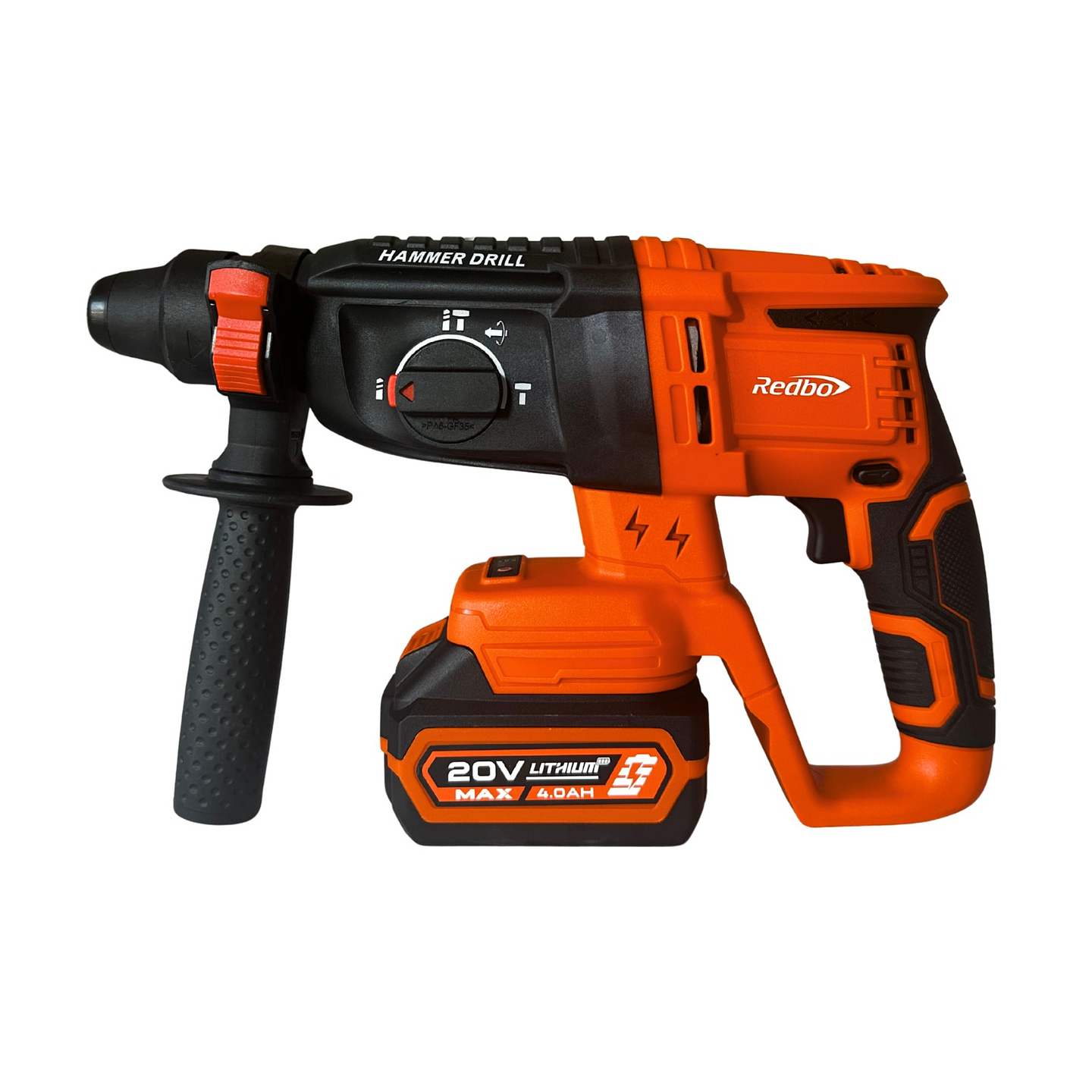 Rotomartillo Inalámbrico Redbo RB-RH20BL (20V, Motor Brushless, SDS Plus, 2.0 Joules, Kit con Batería 4Ah) 1