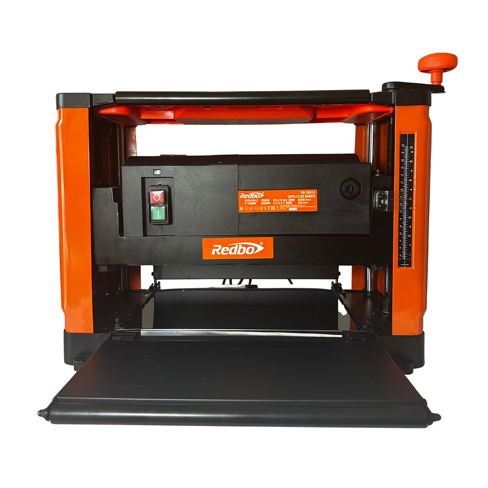 Cepillo de Banco Industrial Redbo RB-CB313 (2000W, 13 Pulgadas, Espesor Máx 160mm, Profesional) 2