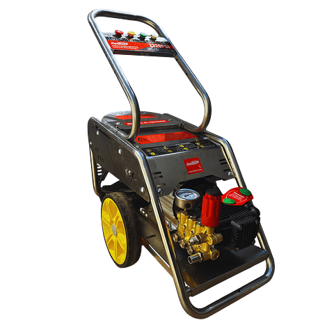 Hidrolavadora Industrial Redbo RB-HILA-16/3000 "Aqua Master 3000" (3000W, 160 Bar, Chasis Acero Inoxidable)