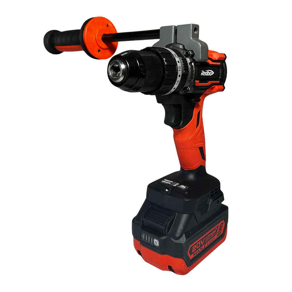 Taladro Percutor Inalámbrico Brushless Redbo 20V RB-20N90PBL (90 N.m, 13mm, 2 Baterías 4.0Ah) 1