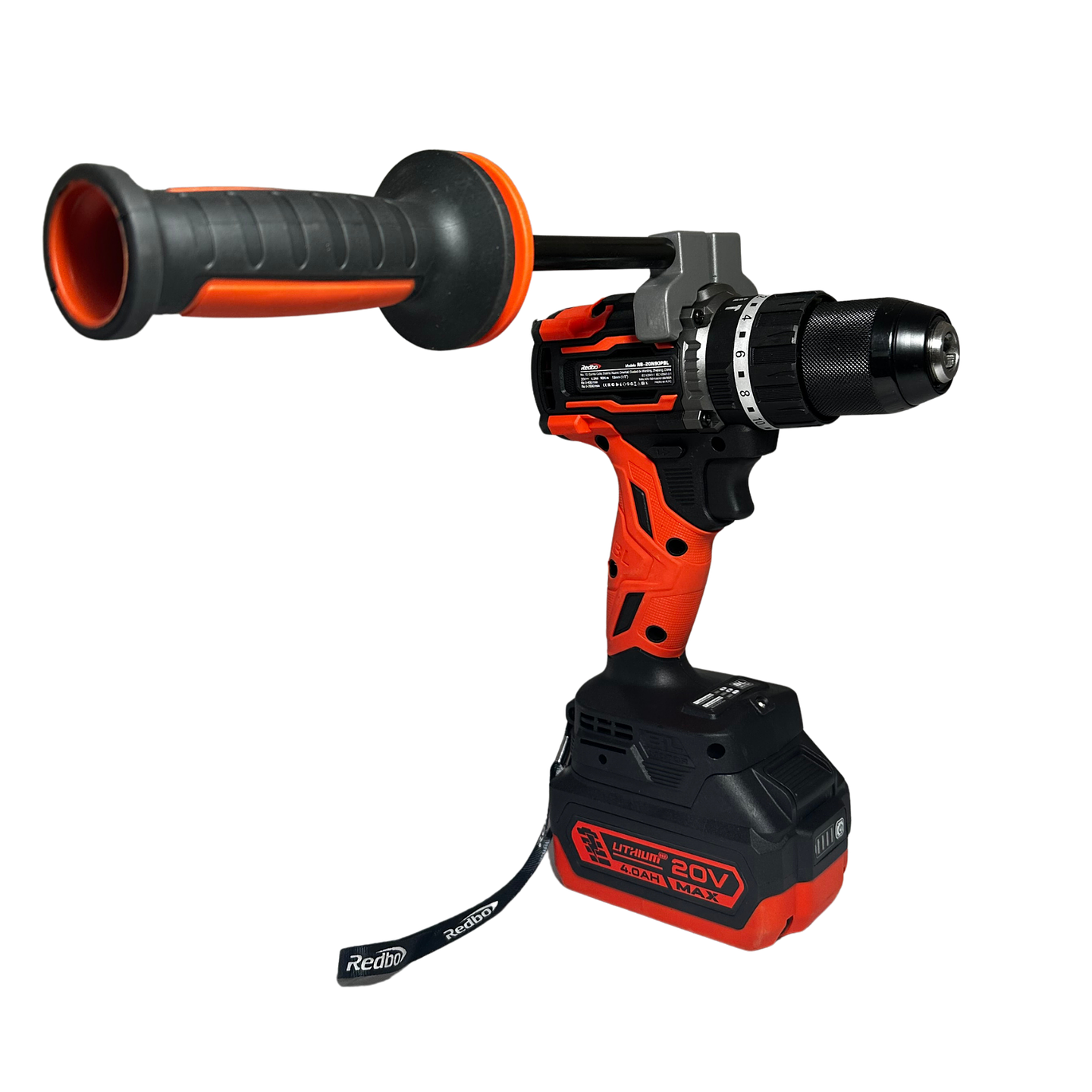 Taladro Percutor Inalámbrico Brushless Redbo 20V RB-20N90PBL (90 N.m, 13mm, 2 Baterías 4.0Ah) 2