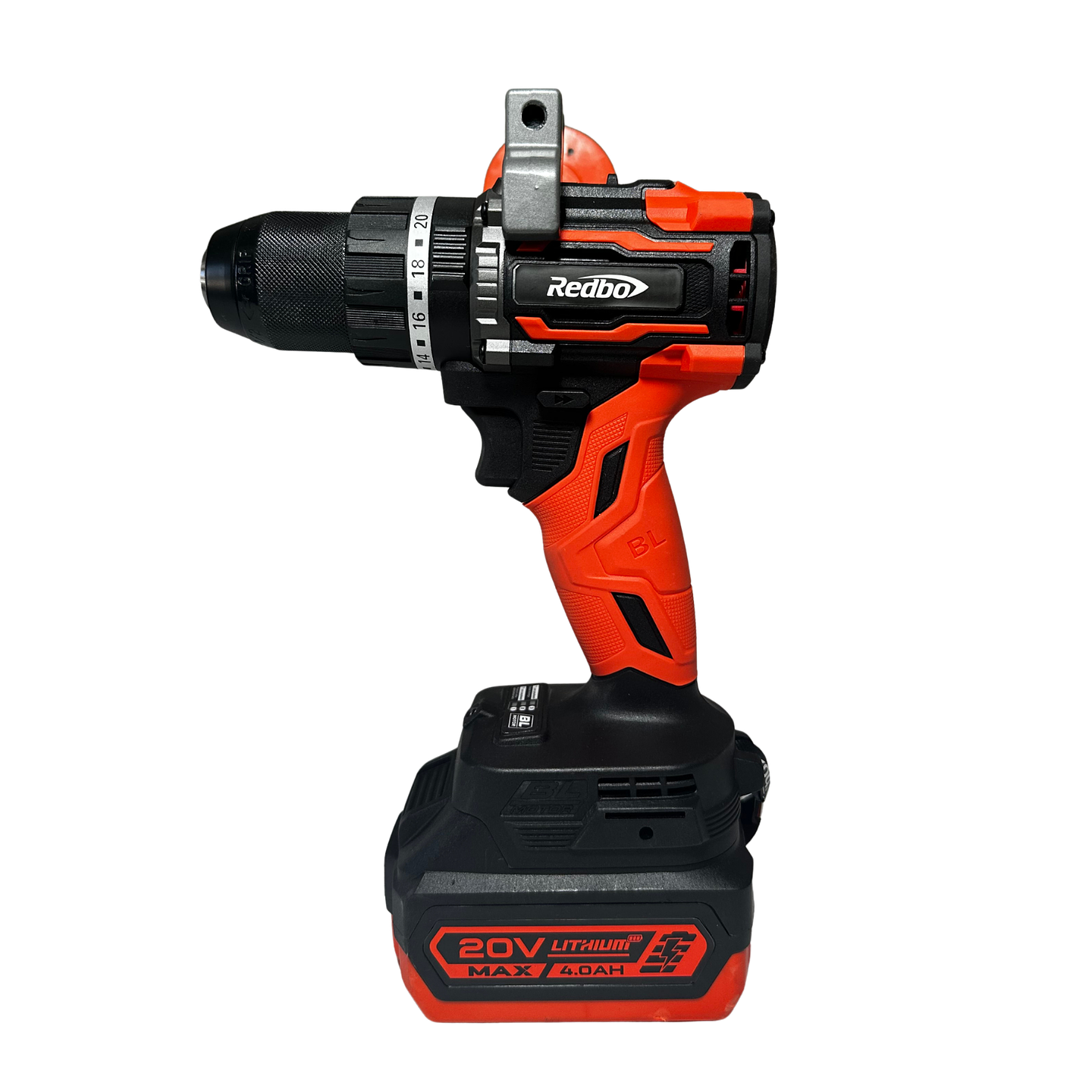 Taladro Percutor Inalámbrico Brushless Redbo 20V RB-20N90PBL (90 N.m, 13mm, 2 Baterías 4.0Ah) 4