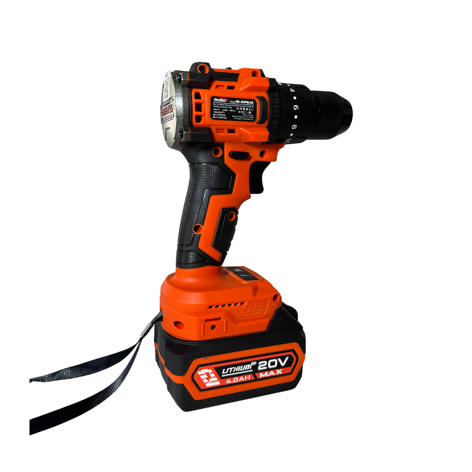 Combo Inalámbrico Brushless Redbo: Taladro Percutor + Llave de Impacto 1/2