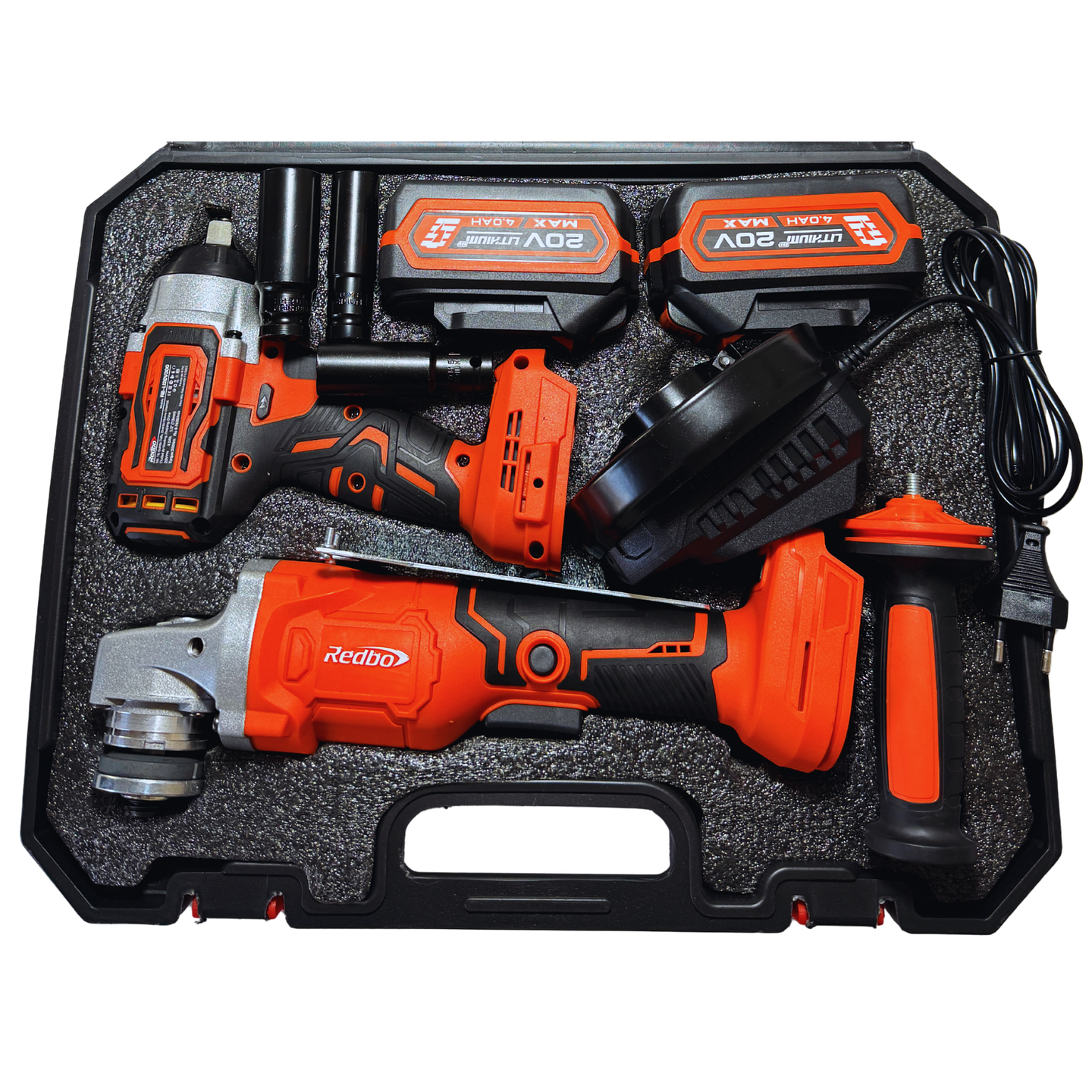 Combo Inalámbrico Brushless Redbo: Llave de Impacto 1/2