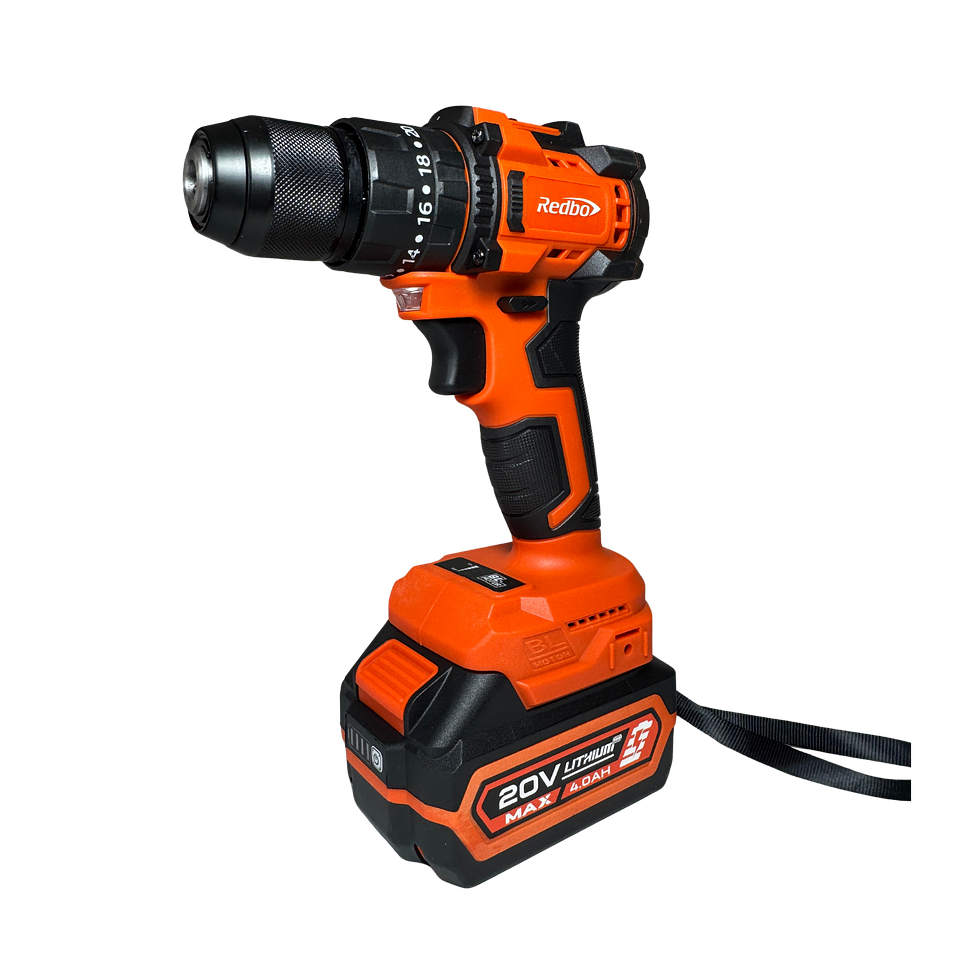 Combo Inalámbrico Brushless Redbo: Taladro Percutor + Sierra Circular 180mm (20V, 2 Baterías 4.0Ah) 4